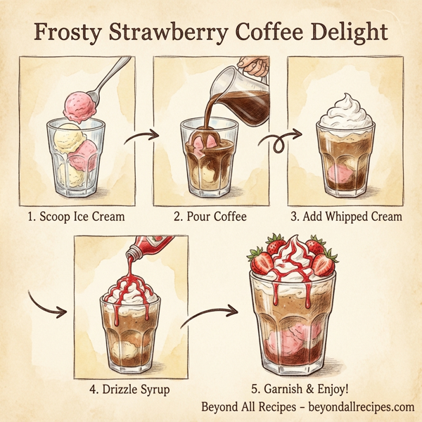 Frosty Strawberry Coffee Delight instructions