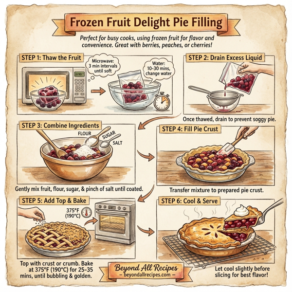 Frozen Fruit Delight Pie Filling instructions