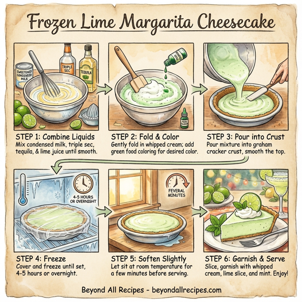 Frozen Lime Margarita Cheesecake instructions