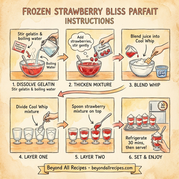Frozen Strawberry Bliss Parfait instructions