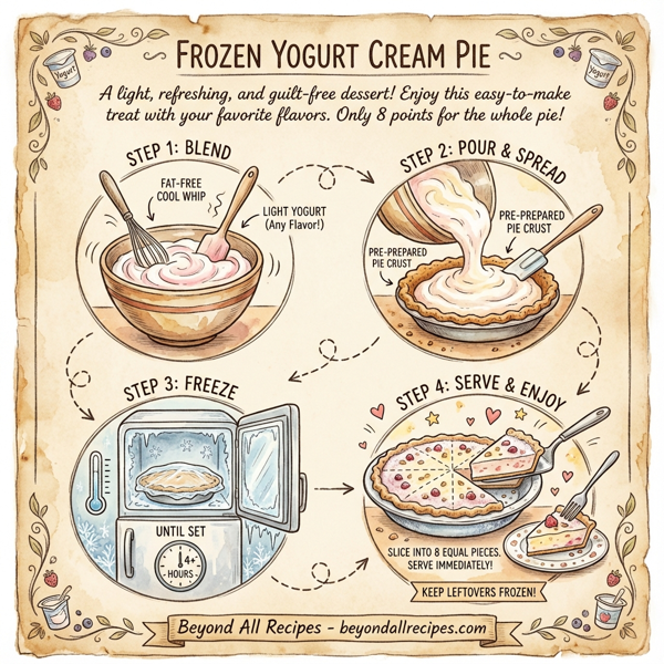 Frozen Yogurt Cream Pie instructions
