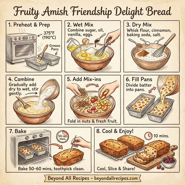 Fruity Amish Friendship Delight Bread instructions