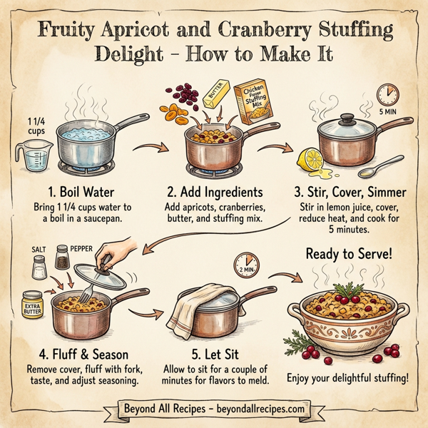 Fruity Apricot and Cranberry Stuffing Delight instructions