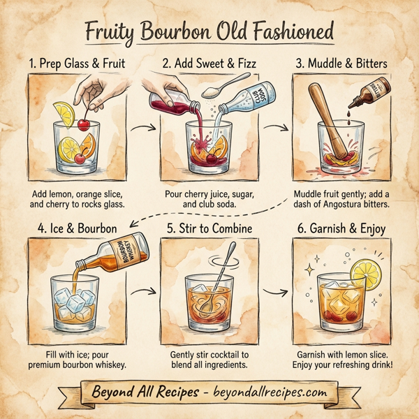 Fruity Bourbon Old Fashioned instructions