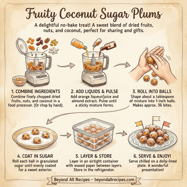 Fruity Coconut Sugar Plums instructions