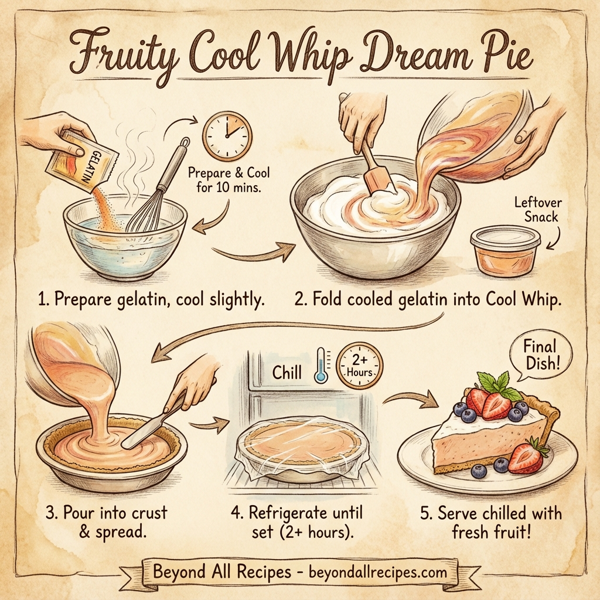 Fruity Cool Whip Dream Pie instructions