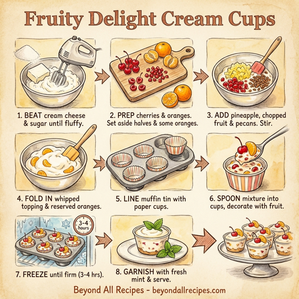 Fruity Delight Cream Cups instructions