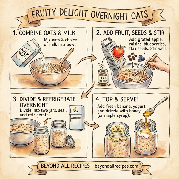 Fruity Delight Overnight Oats instructions