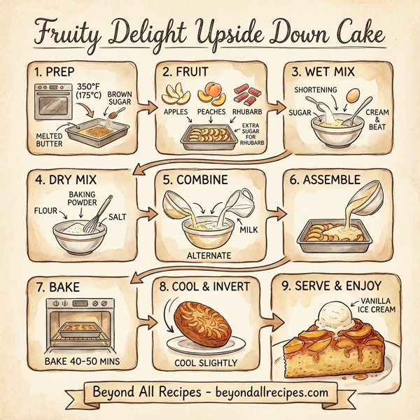 Fruity Delight Upside Down Cake instructions