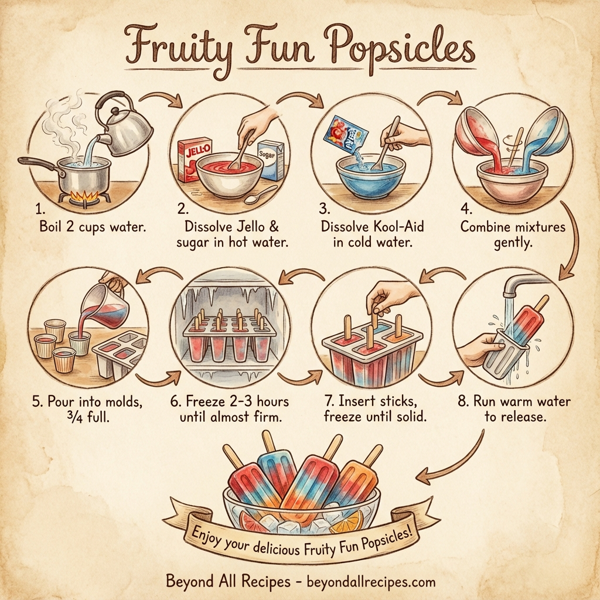Fruity Fun Popsicles instructions