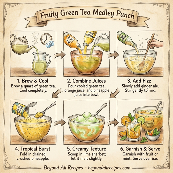 Fruity Green Tea Medley Punch instructions