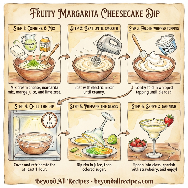 Fruity Margarita Cheesecake Dip instructions