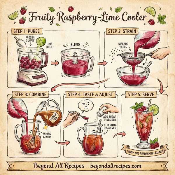 Fruity Raspberry-Lime Cooler instructions