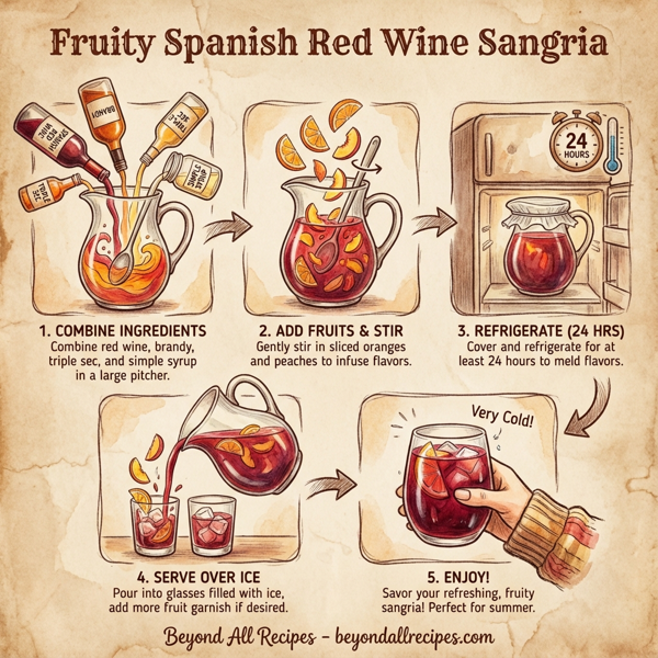 Fruity Spanish Red Wine Sangria instructions
