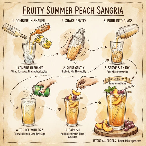 Fruity Summer Peach Sangria instructions