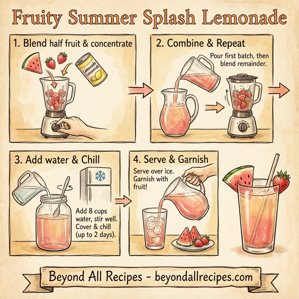 Fruity Summer Splash Lemonade instructions