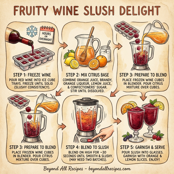 Fruity Wine Slush Delight instructions