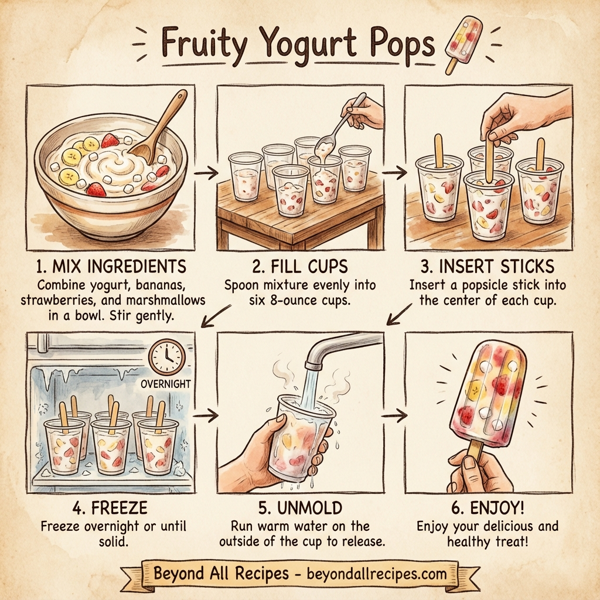 Fruity Yogurt Pops instructions