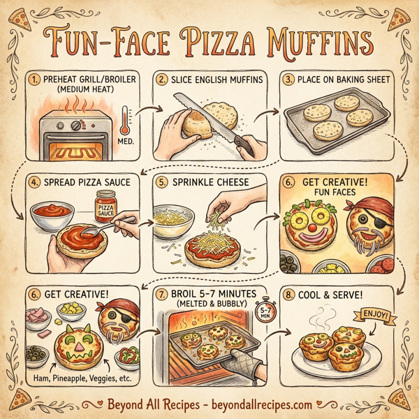 Fun-Face Pizza Muffins instructions