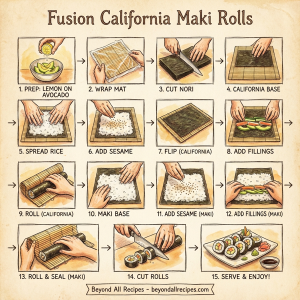 Fusion California Maki Rolls instructions