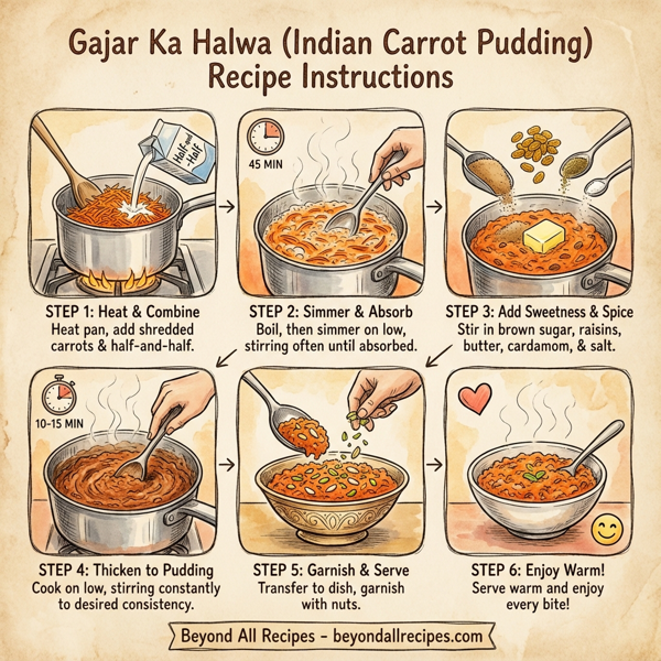 Gajar Ka Halwa (Indian Carrot Pudding) instructions