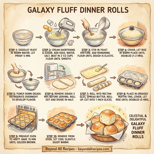 Galaxy Fluff Dinner Rolls instructions