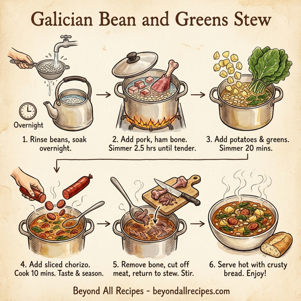 Galician Bean and Greens Stew instructions