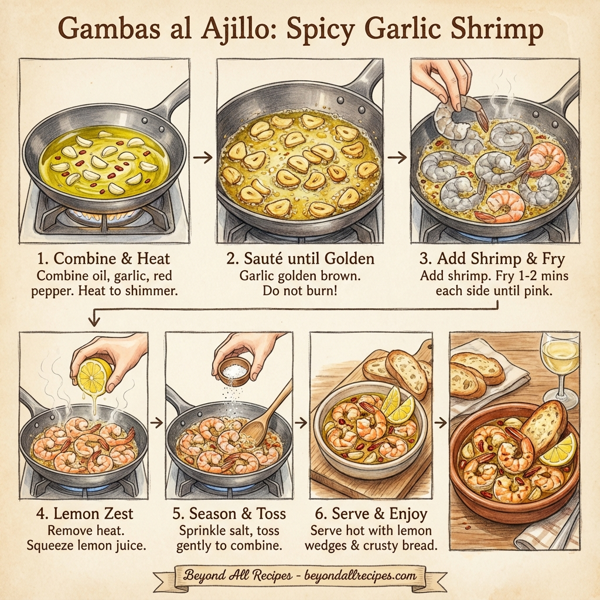 Gambas al Ajillo: Spicy Garlic Shrimp instructions