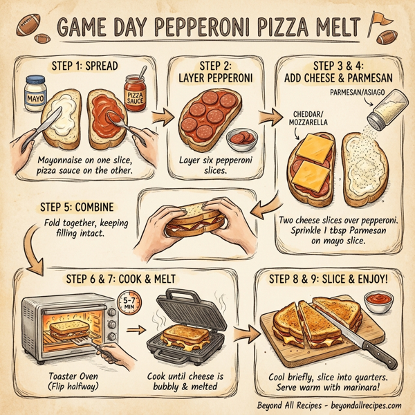 Game Day Pepperoni Pizza Melt instructions