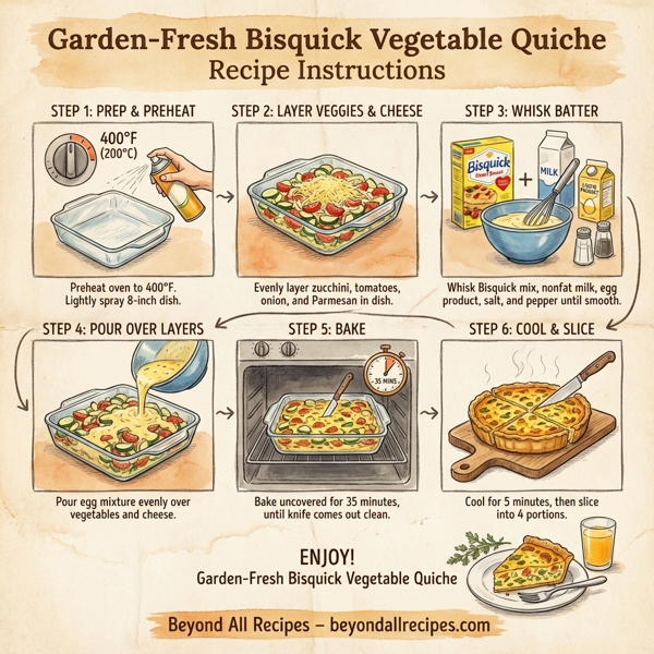 Garden-Fresh Bisquick Vegetable Quiche instructions