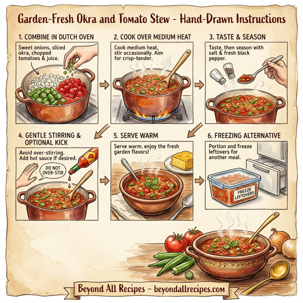 Garden-Fresh Okra and Tomato Stew instructions