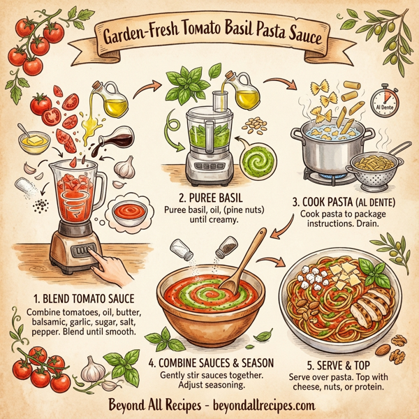 Garden-Fresh Tomato Basil Pasta Sauce instructions