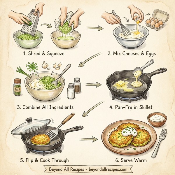 Garden-Fresh Zucchini Fritters instructions