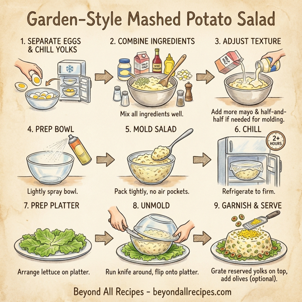 Garden-Style Mashed Potato Salad instructions