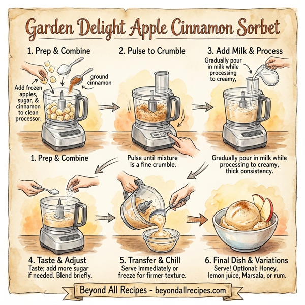 Garden Delight Apple Cinnamon Sorbet instructions