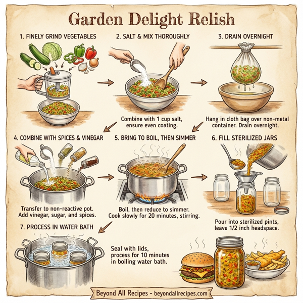 Garden Delight Relish instructions