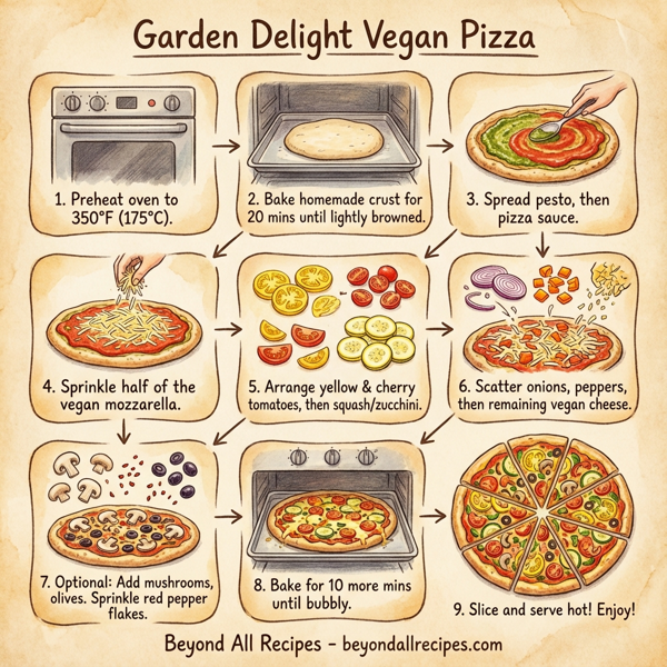 Garden Delight Vegan Pizza instructions