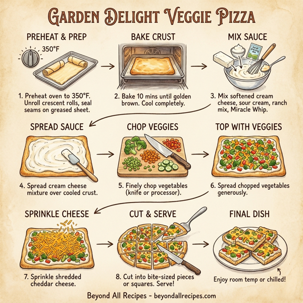 Garden Delight Veggie Pizza instructions