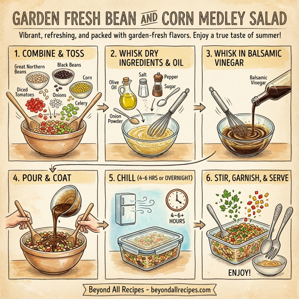 Garden Fresh Bean and Corn Medley Salad instructions