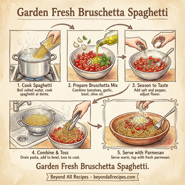 Garden Fresh Bruschetta Spaghetti instructions