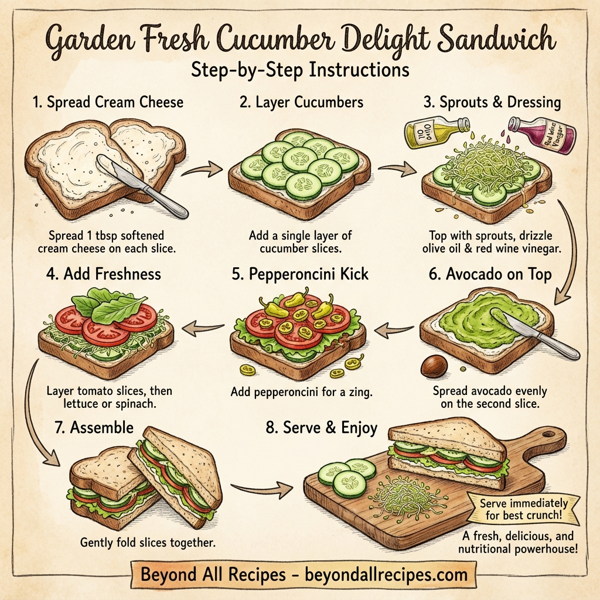 Garden Fresh Cucumber Delight Sandwich instructions
