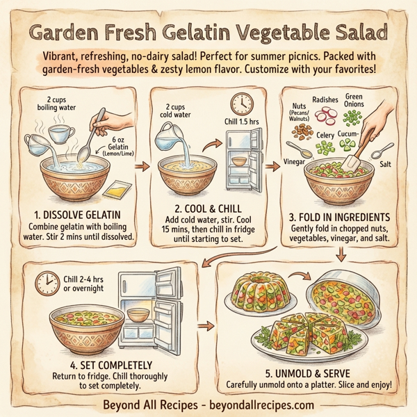 Garden Fresh Gelatin Vegetable Salad instructions