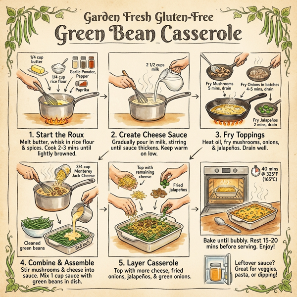 Garden Fresh Gluten-Free Green Bean Casserole instructions