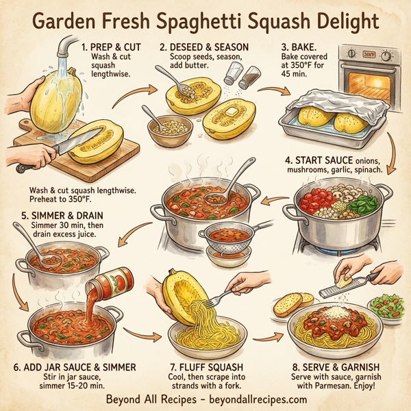Garden Fresh Spaghetti Squash Delight instructions