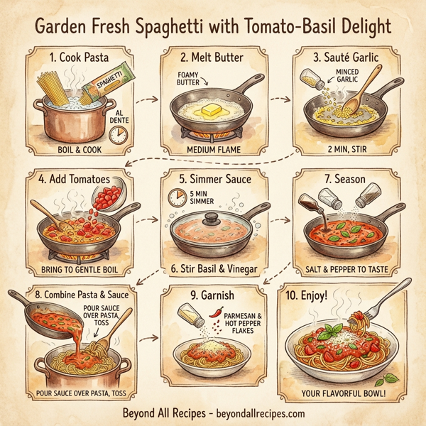 Garden Fresh Spaghetti with Tomato-Basil Delight instructions