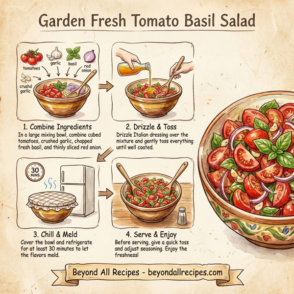 Garden Fresh Tomato Basil Salad instructions