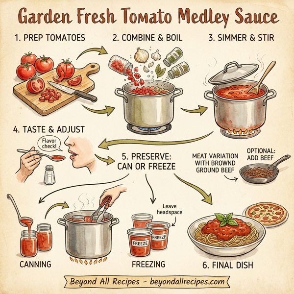 Garden Fresh Tomato Medley Sauce instructions