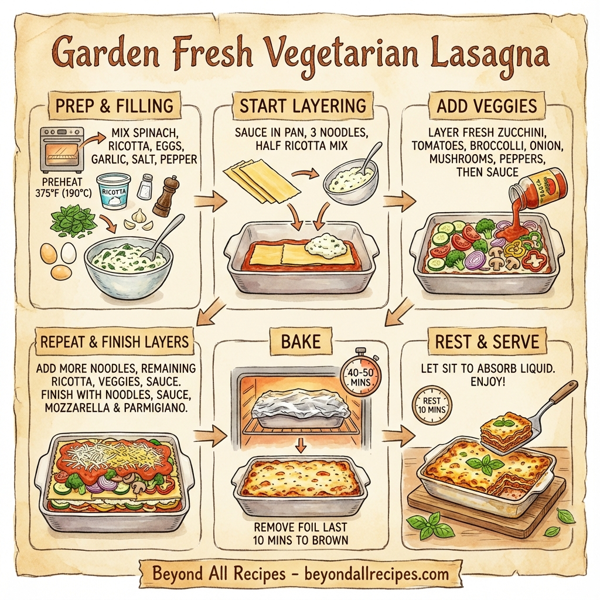 Garden Fresh Vegetarian Lasagna instructions