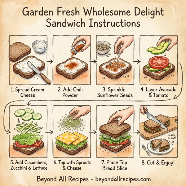 Garden Fresh Wholesome Delight Sandwich instructions