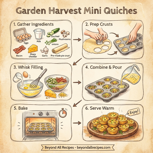 Garden Harvest Mini Quiches instructions